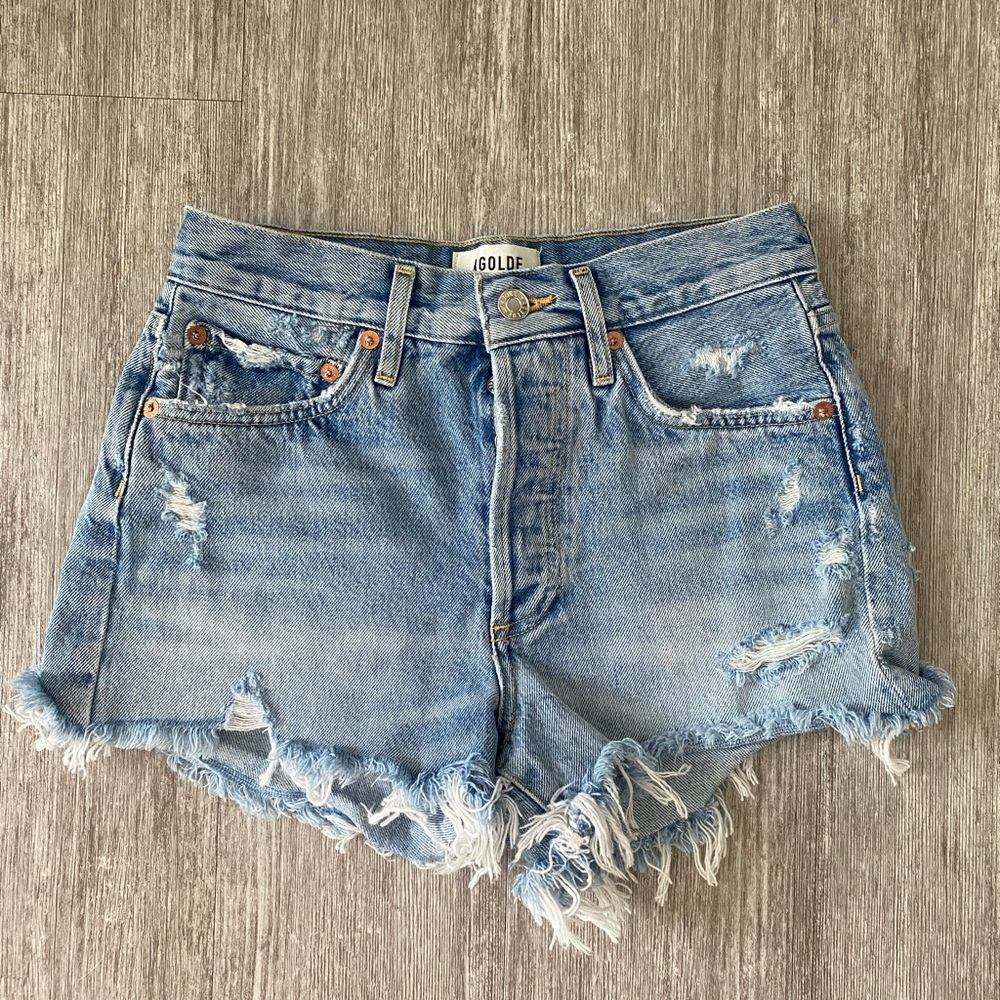 AGOLDE Denim High-rise Parker Shorts